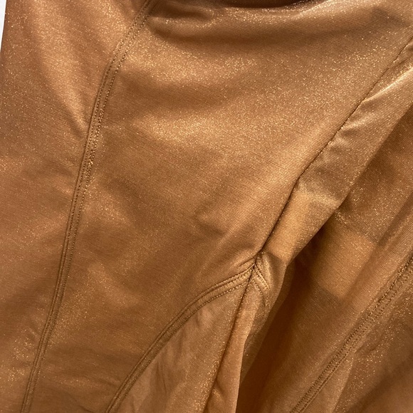 RARE SKIMS Glissenette Corset Mini Dress NWT Chai Bodycon Gold Medium Left ONLY - Picture 7 of 11